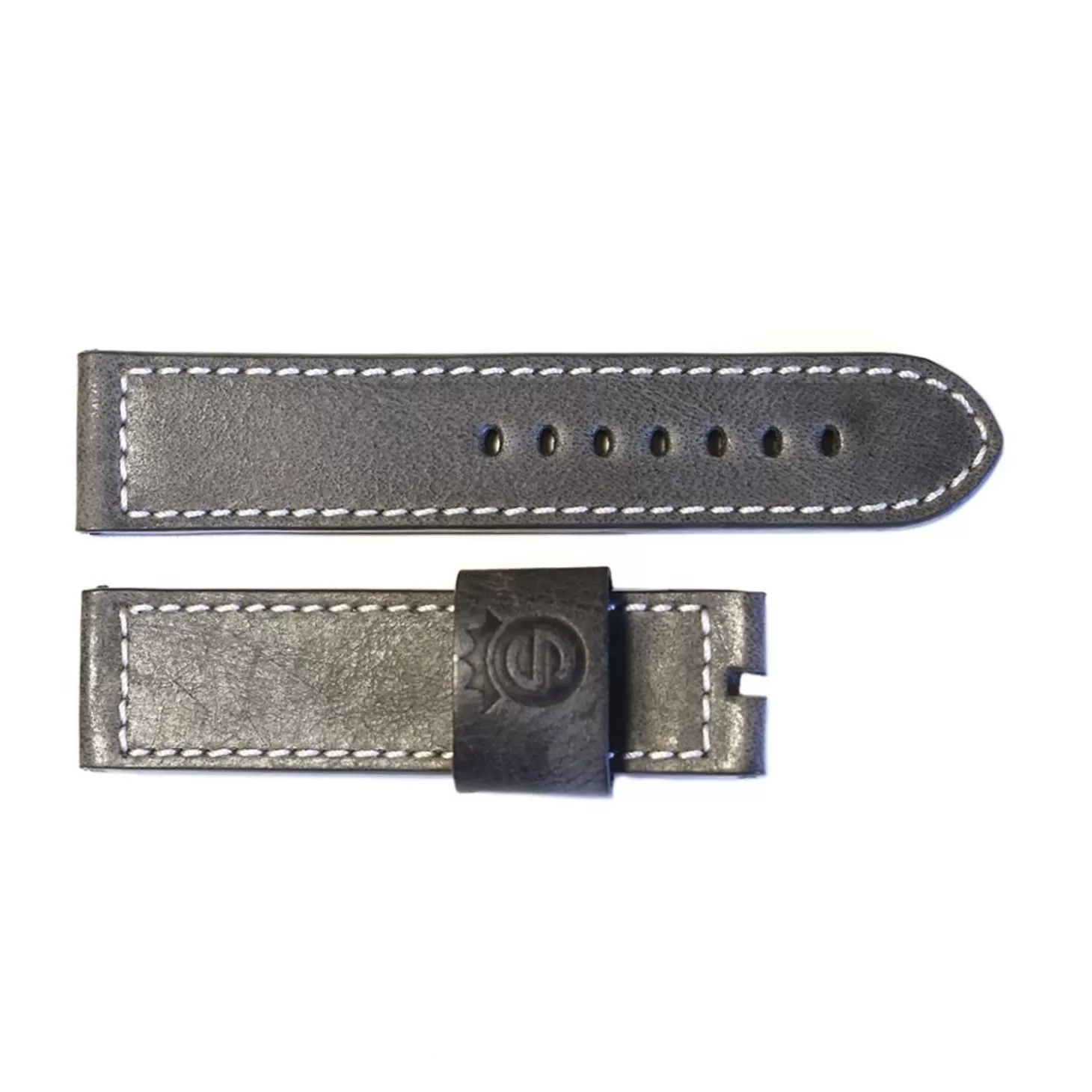 Leren Band Vintage Grijs Voor Apollon Maat M^Steinhart Watches Outlet