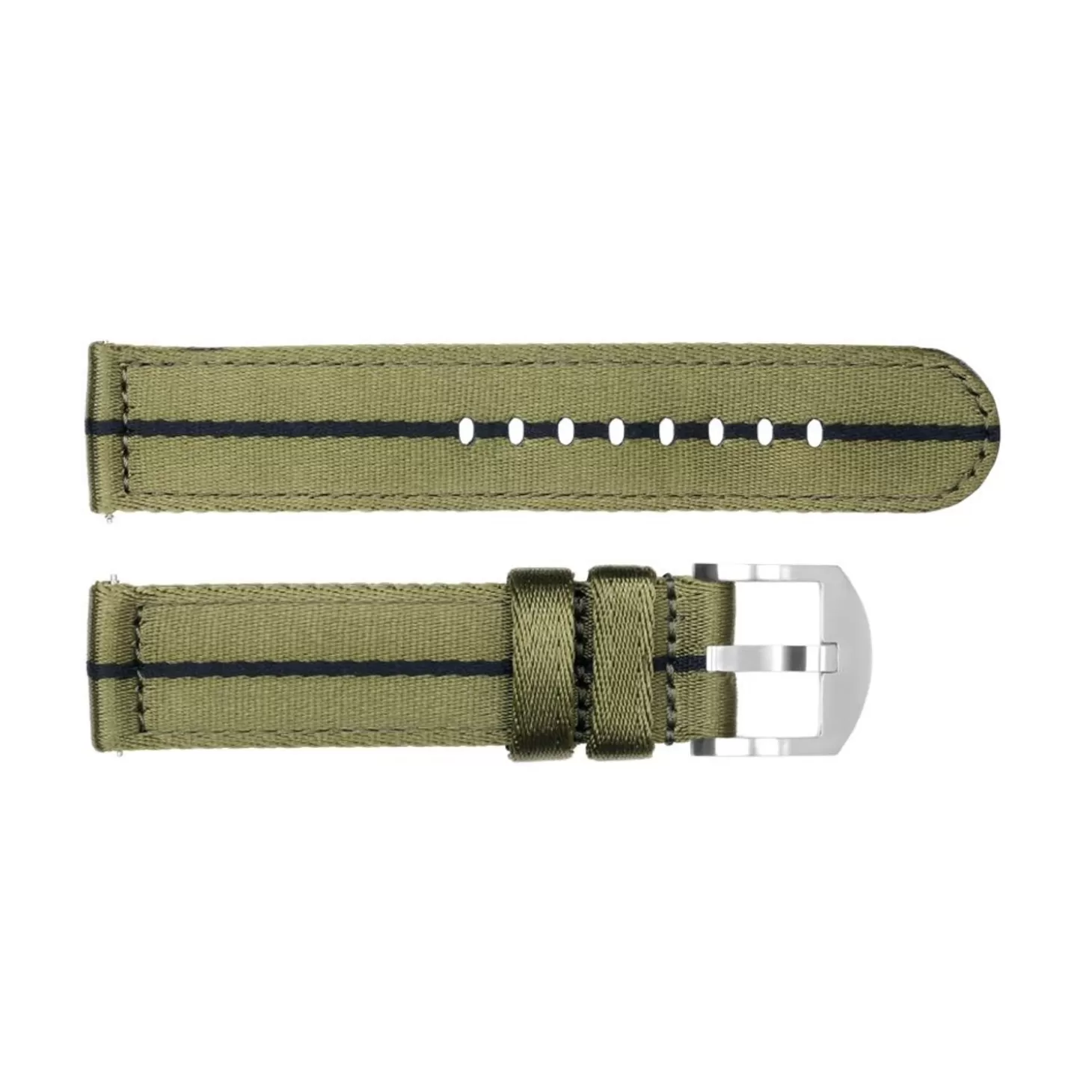Nato Band Groen/Zwart Met Gesp Staal Maat M^Steinhart Watches Online