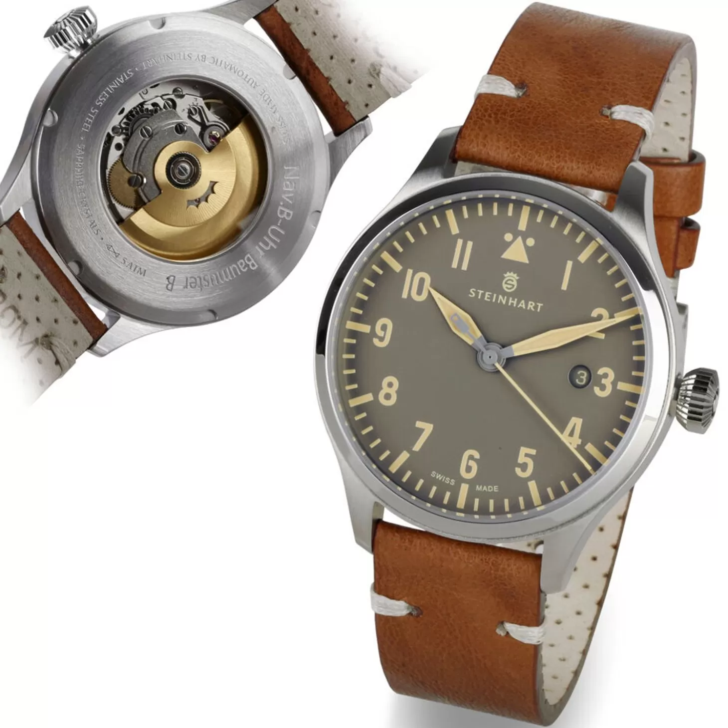 Nav B-Uhr 42 Vintage Beige A-Muster^Steinhart Watches Discount