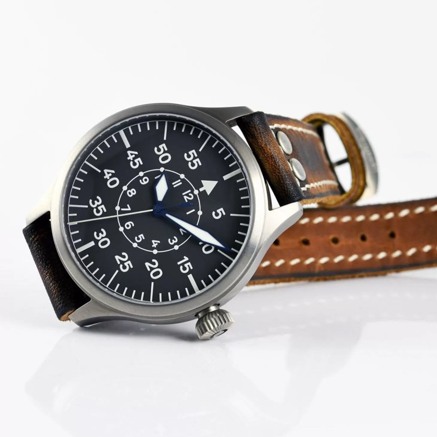 Nav B-Uhr 47 Titan B-Type Centrale Seconde^Steinhart Watches Shop