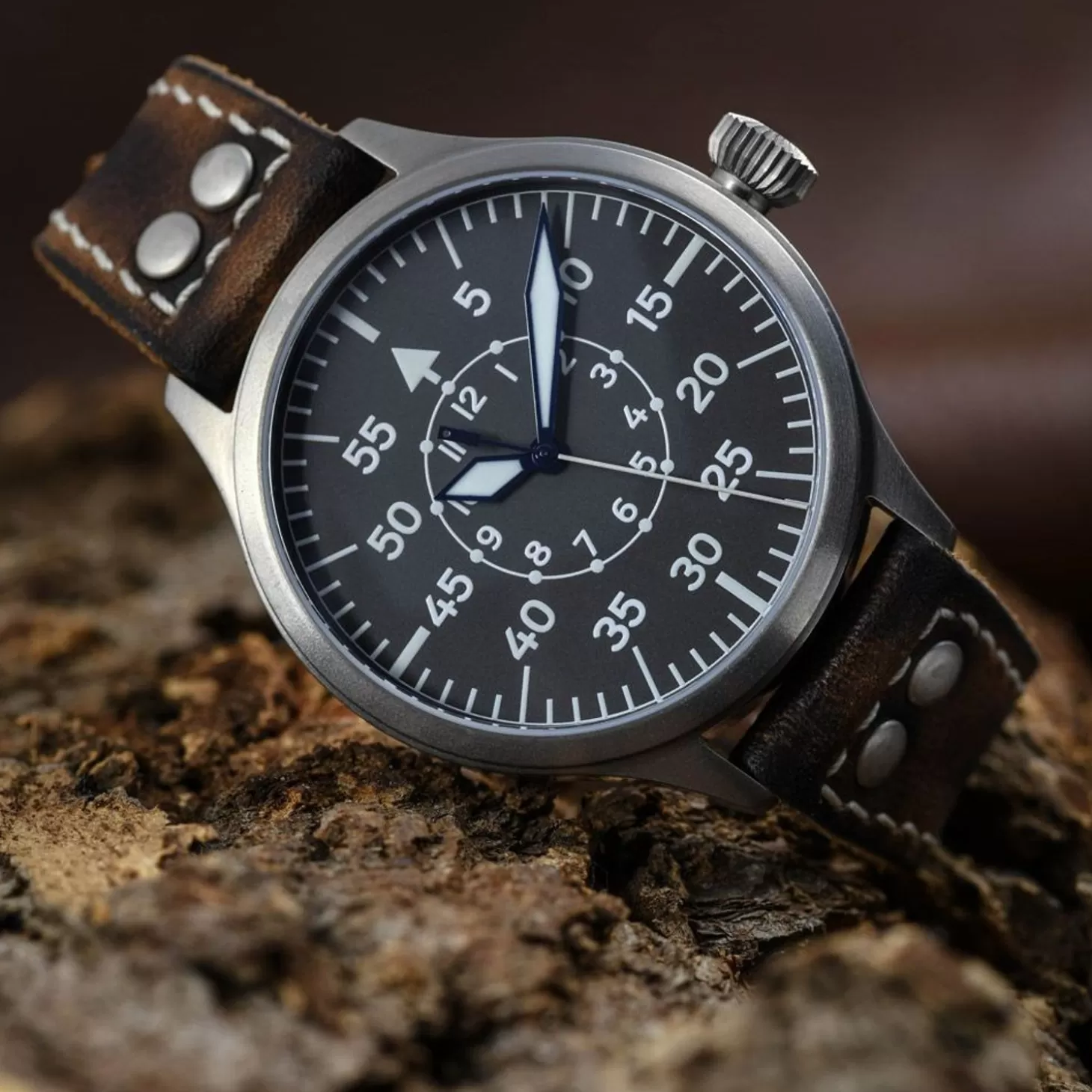 Nav B-Uhr 47 Titan B-Type Centrale Seconde^Steinhart Watches Shop