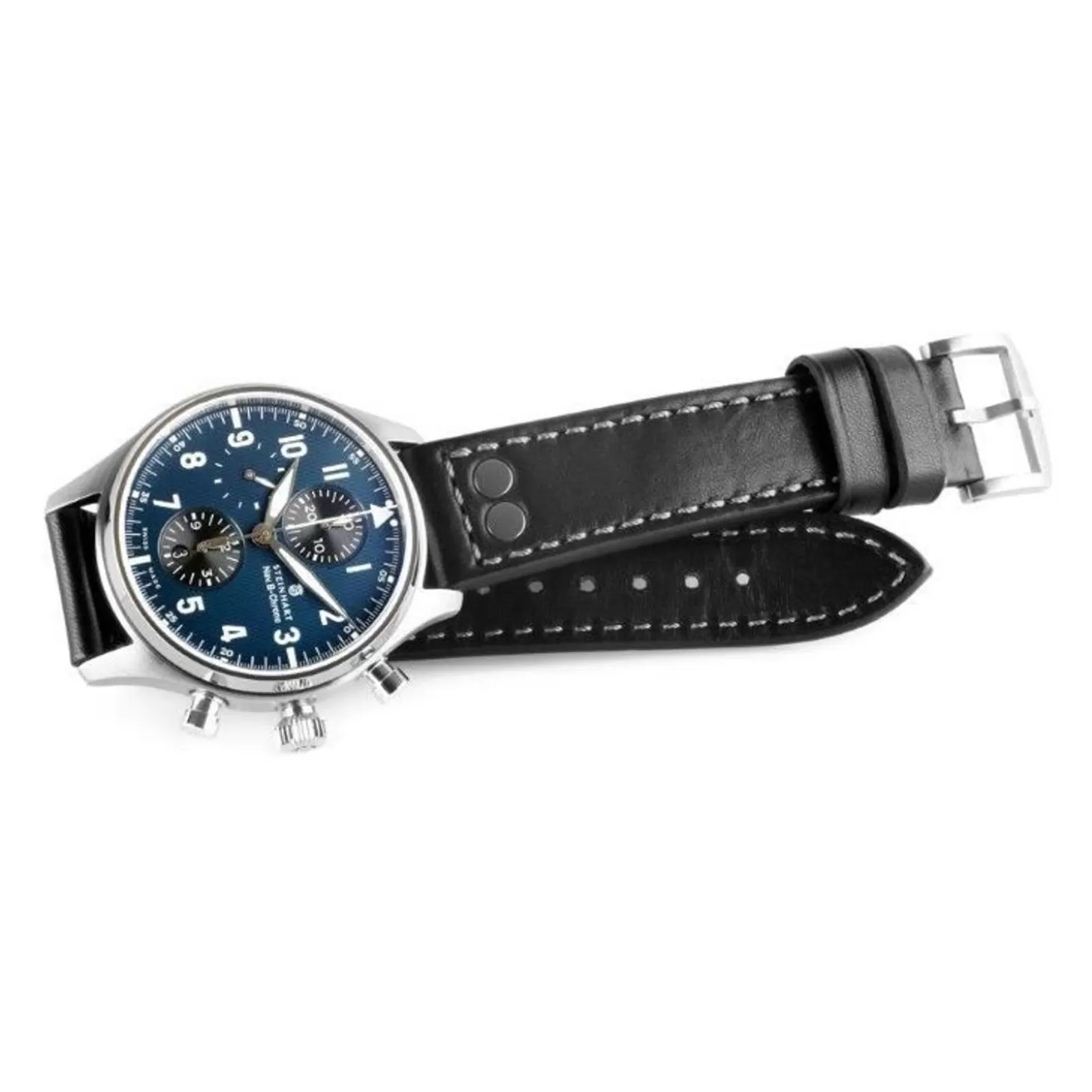 Nav.B-Chrono 42 Klassiek A-Type Blauw^Steinhart Watches Shop