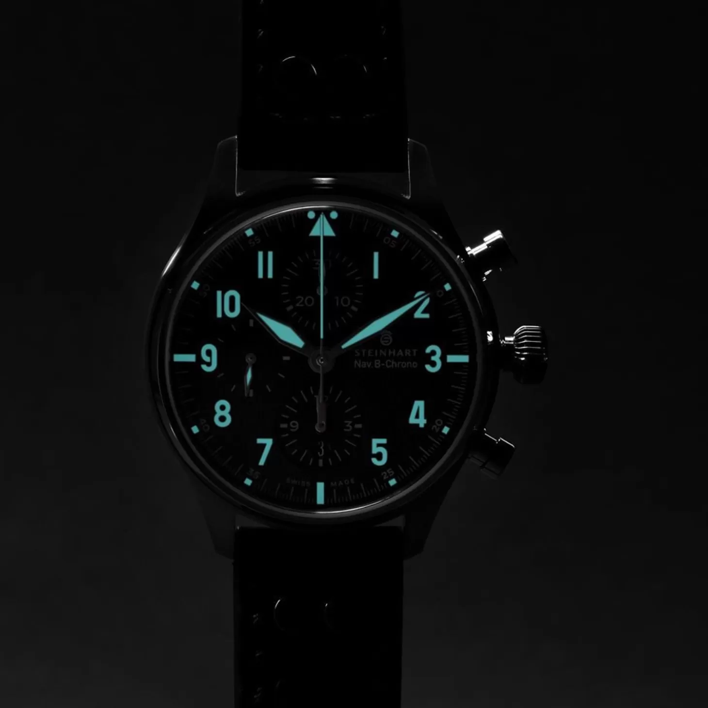 Nav.B-Chrono 42 Klassiek A-Type Blauw^Steinhart Watches Shop