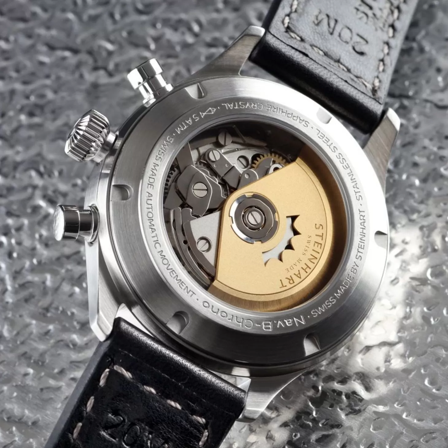 Nav.B-Chrono 42 Klassiek A-Type Blauw^Steinhart Watches Shop