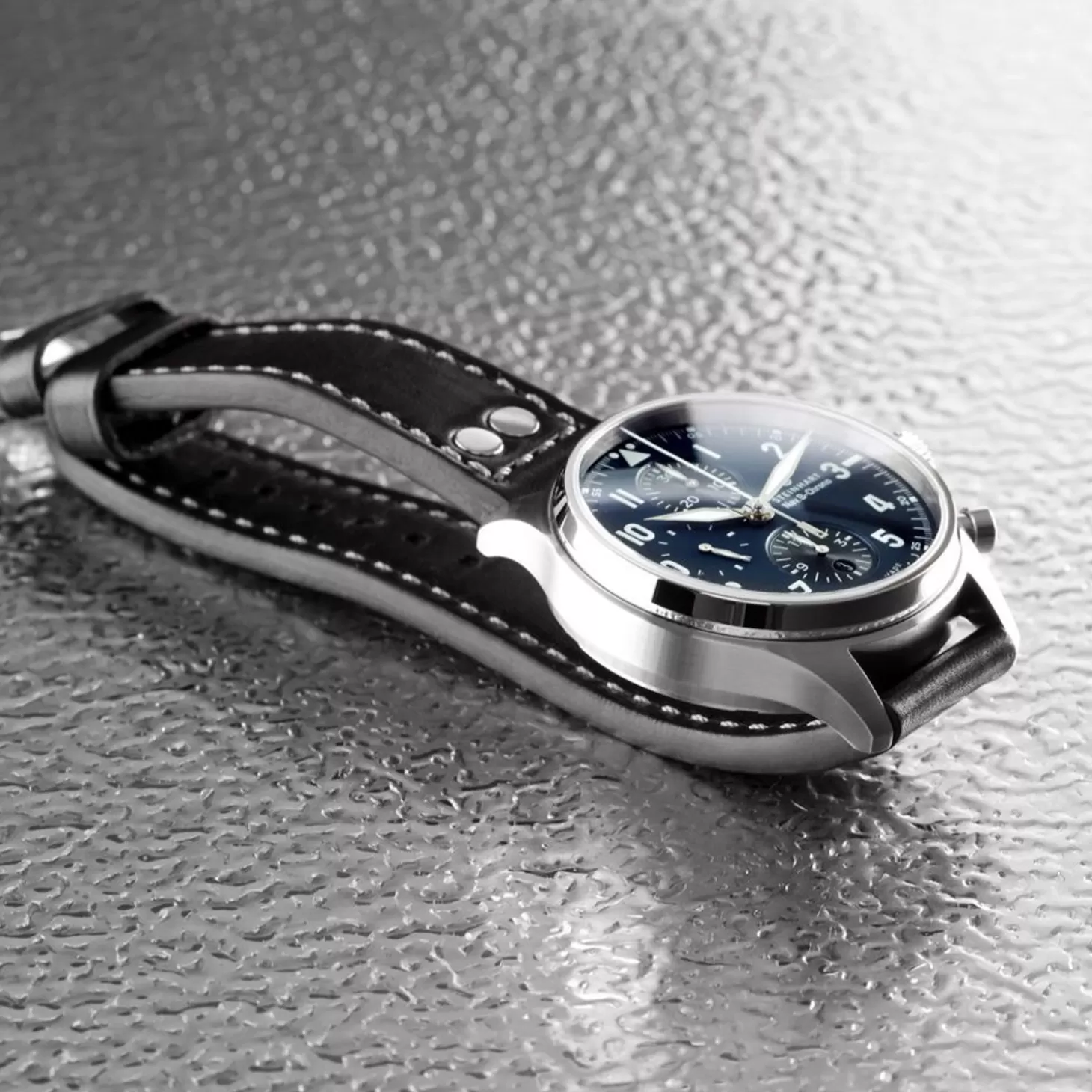 Nav.B-Chrono 42 Klassiek A-Type Blauw^Steinhart Watches Shop
