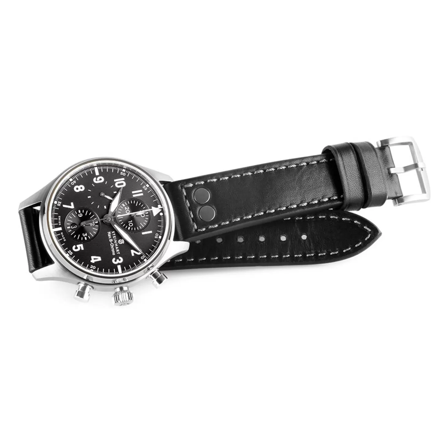 Nav.B-Chrono 42 Klassiek A-Type Zwart^Steinhart Watches Fashion