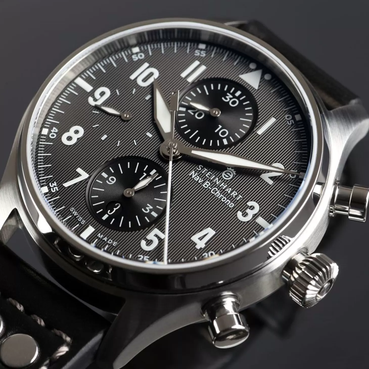 Nav.B-Chrono 42 Klassiek A-Type Zwart^Steinhart Watches Fashion