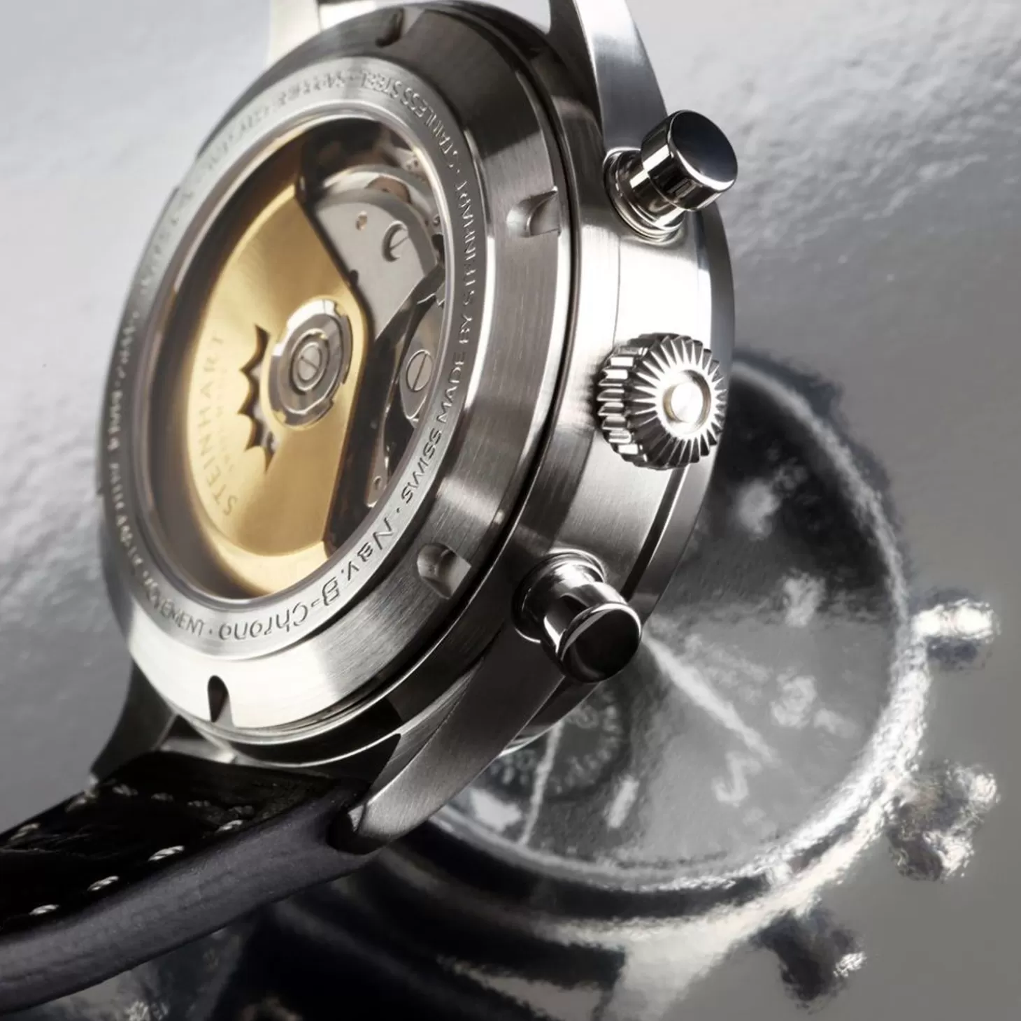 Nav.B-Chrono 42 Klassiek A-Type Zwart^Steinhart Watches Fashion