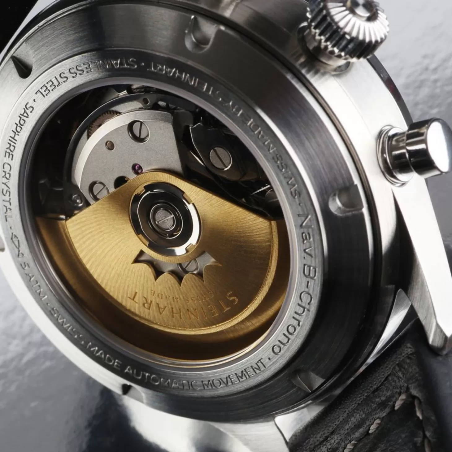 Nav.B-Chrono 42 Klassiek A-Type Zwart^Steinhart Watches Fashion