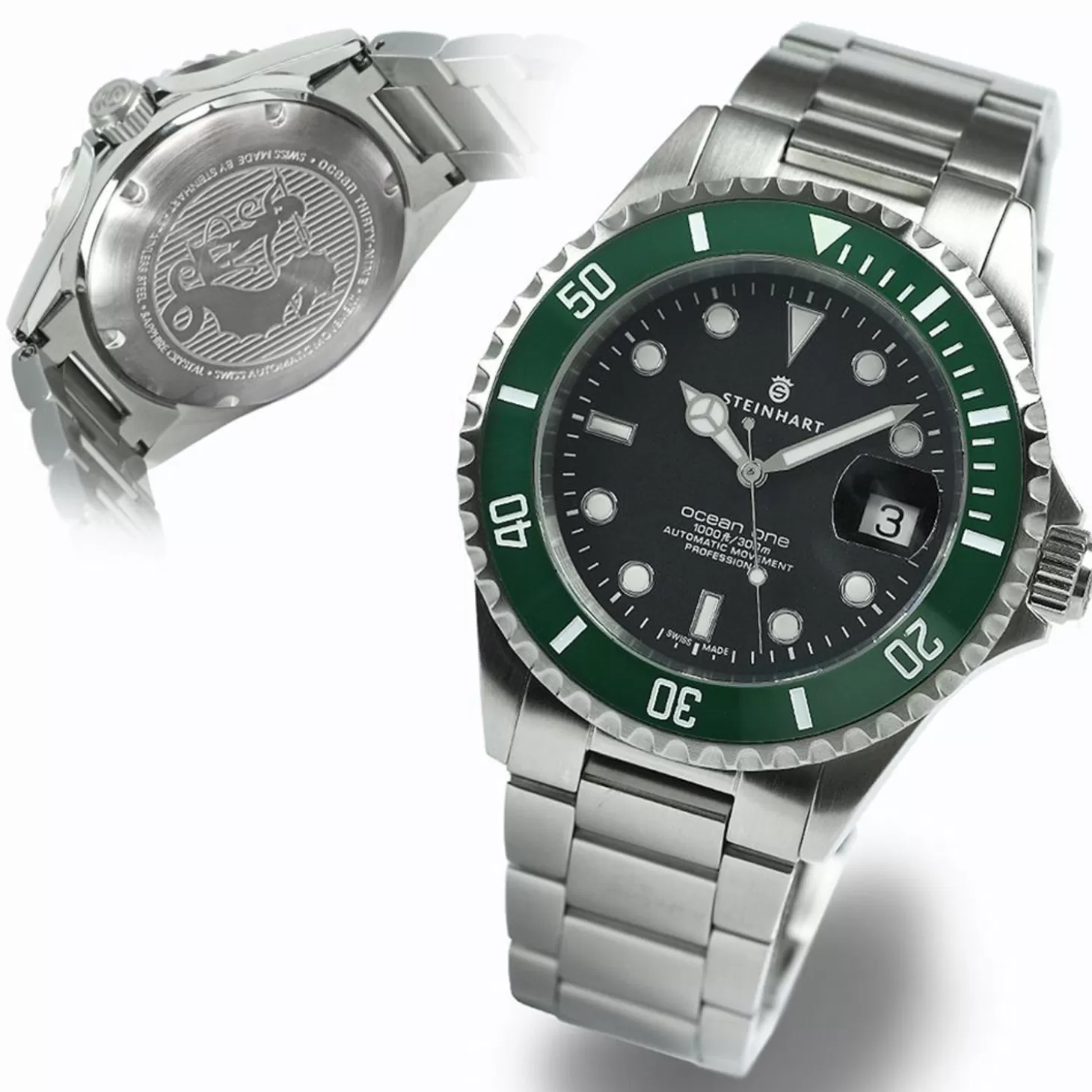 Ocean 39 Groen Keramiek Duikhorloge^Steinhart Watches Fashion