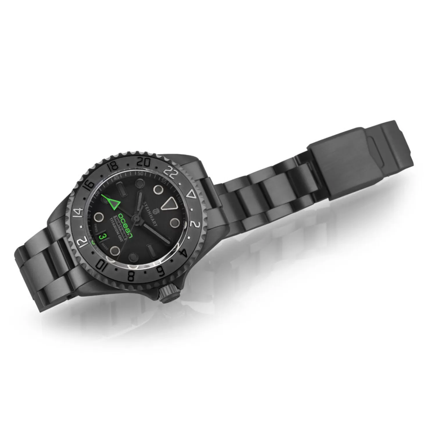 Ocean 39 Titanium Gmt Phantom Groen^Steinhart Watches Discount