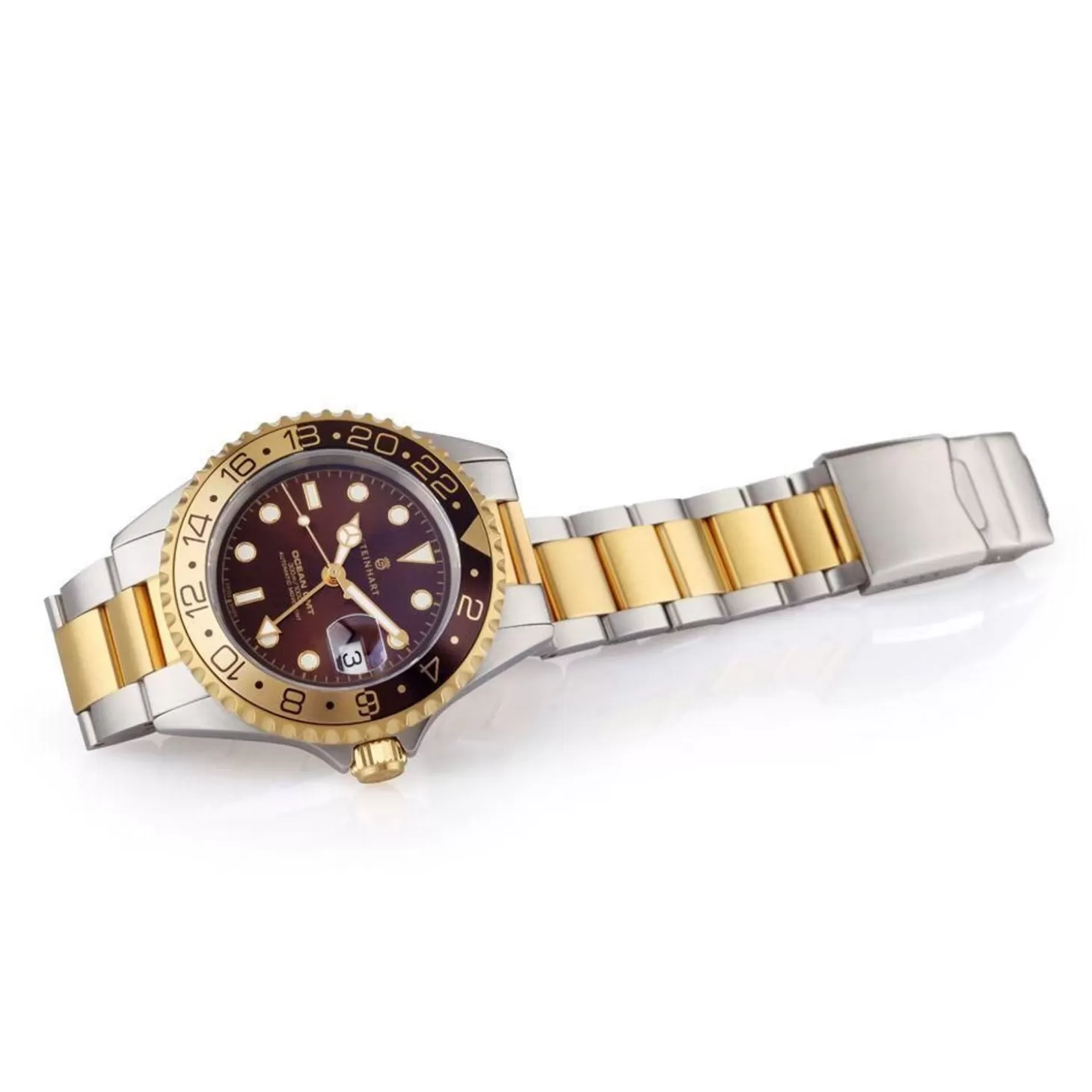 Ocean One Gmt Tweekleurig Chocoladekleurig Duikhorloge^Steinhart Watches Best Sale