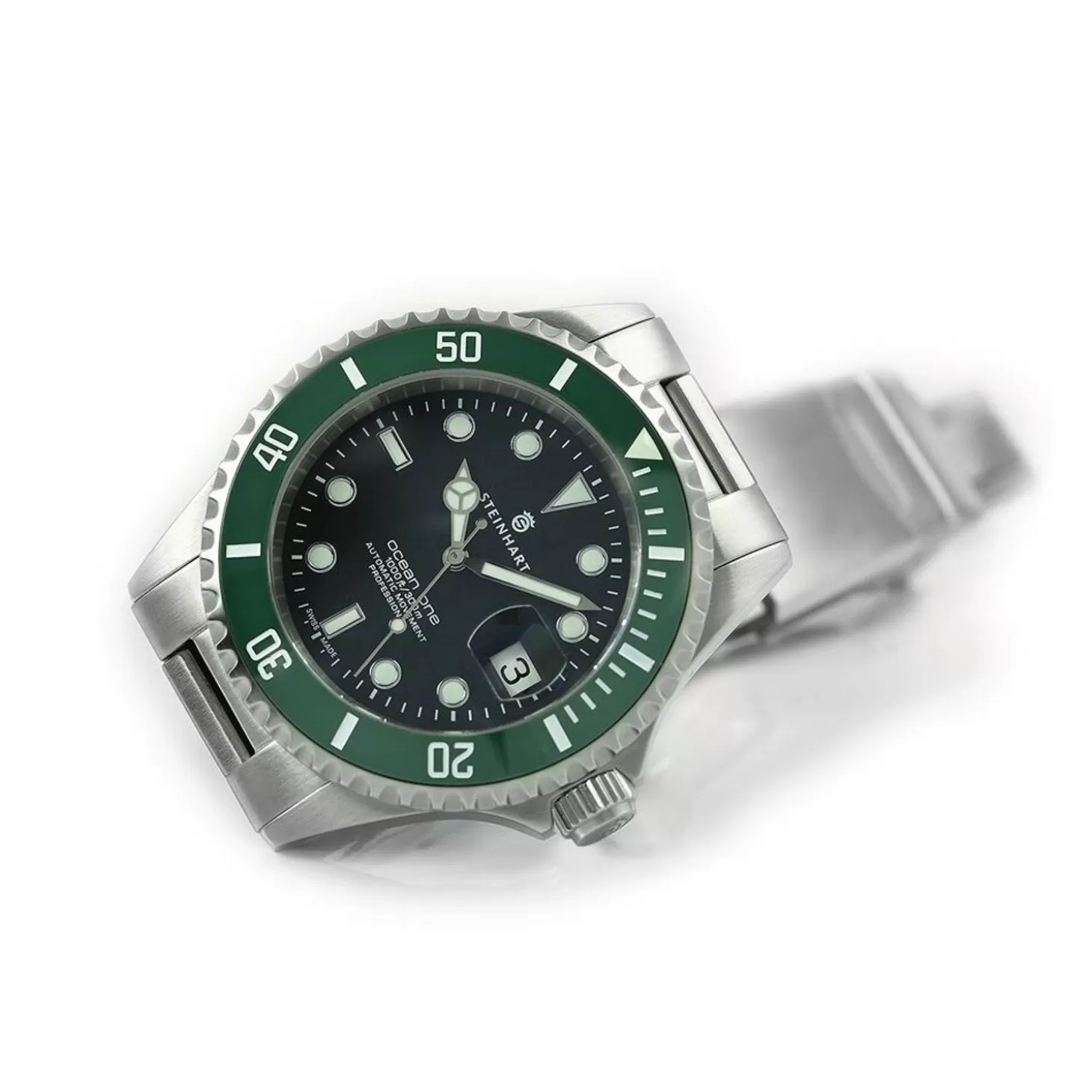 Ocean One Groen Keramiek Duikhorloge^Steinhart Watches Outlet
