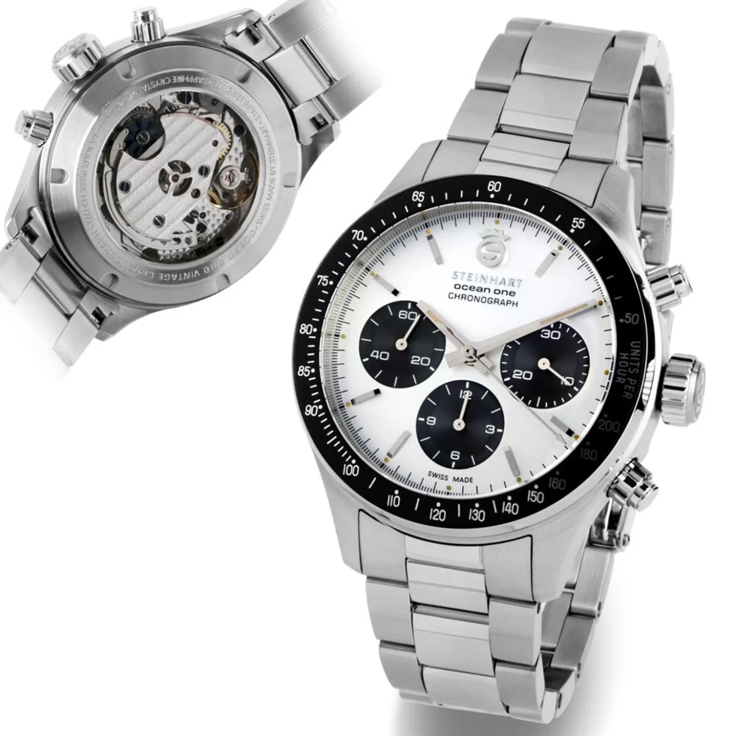 Ocean One Vintage Chronograaf Ii Zilver^Steinhart Watches Outlet