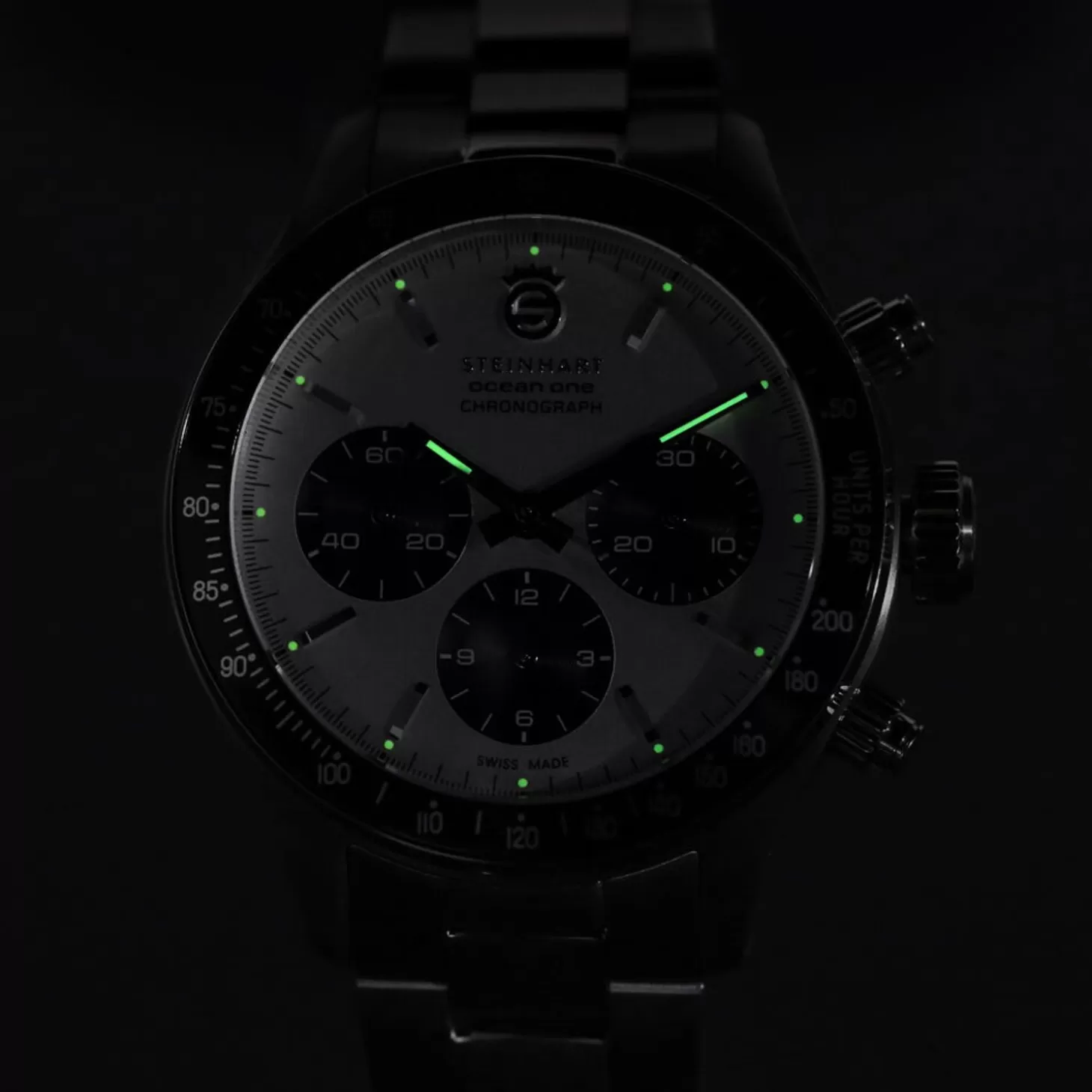 Ocean One Vintage Chronograaf Ii Zilver^Steinhart Watches Outlet