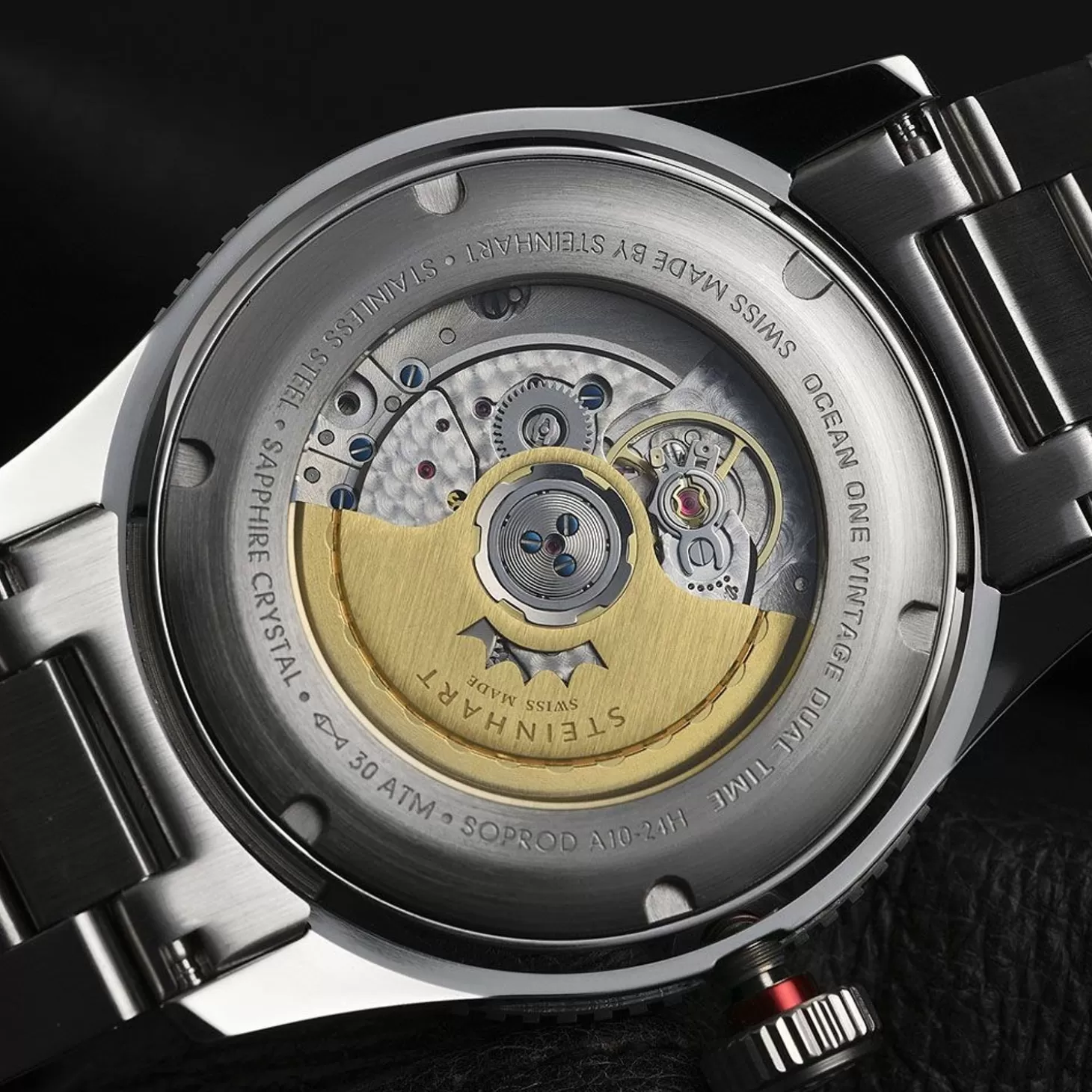 Ocean One Vintage Dual-Time Premium Duikhorloge^Steinhart Watches Discount