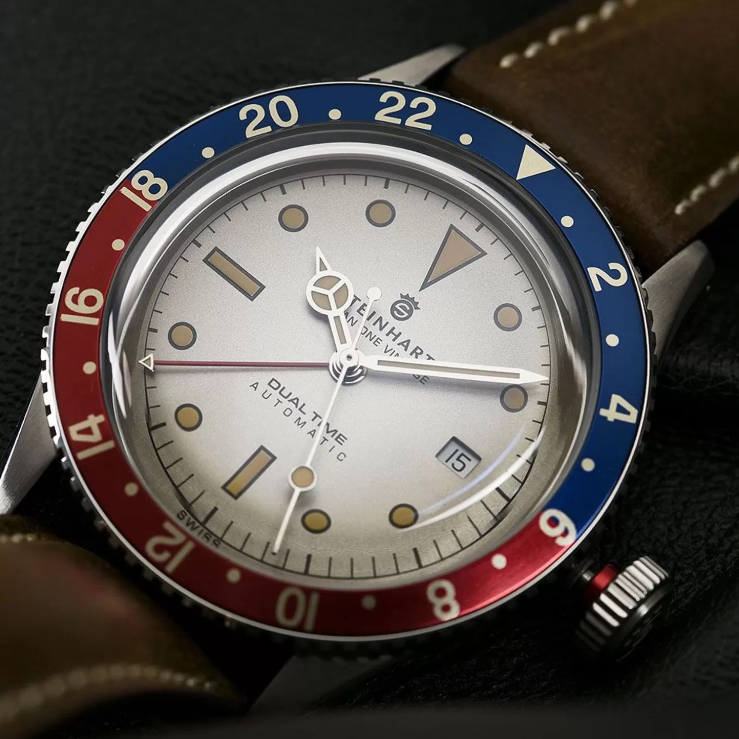 Ocean One Vintage Dual-Time Premium Duikhorloge^Steinhart Watches Discount