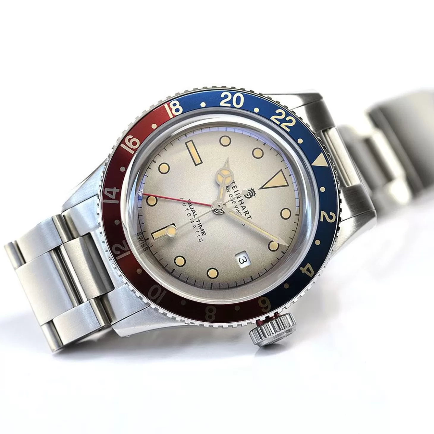 Ocean One Vintage Dual-Time Premium Duikhorloge^Steinhart Watches Discount