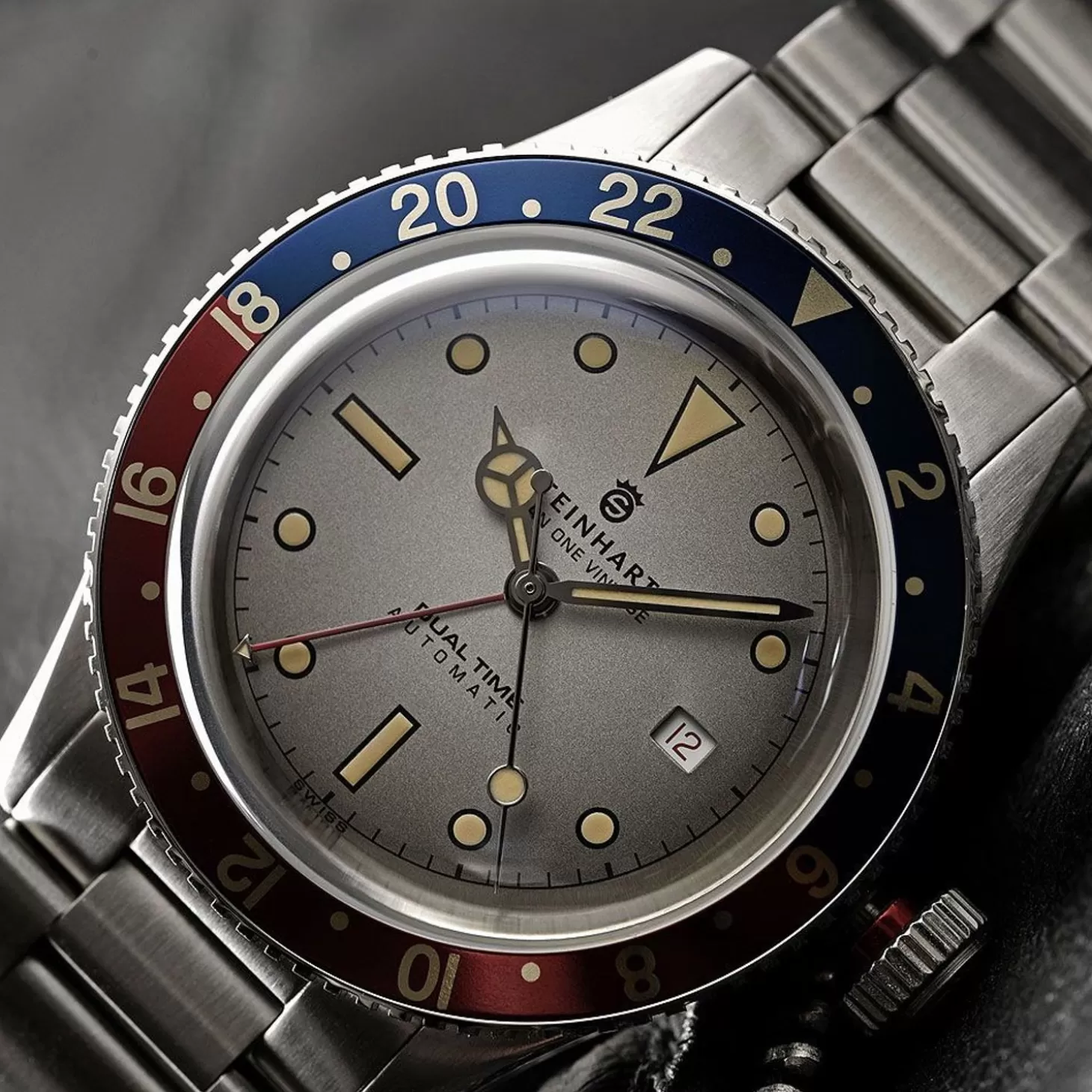 Ocean One Vintage Dual-Time Premium Duikhorloge^Steinhart Watches Discount