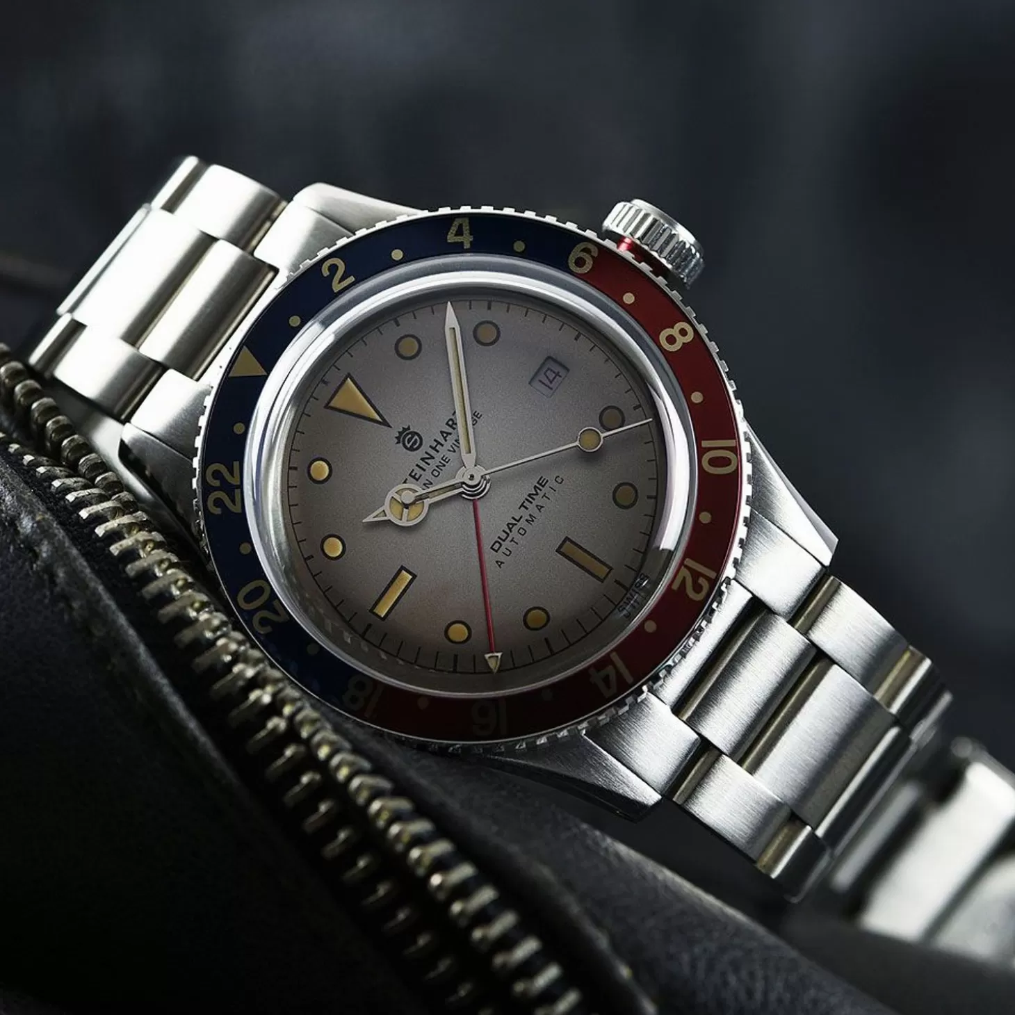 Ocean One Vintage Dual-Time Premium Duikhorloge^Steinhart Watches Discount