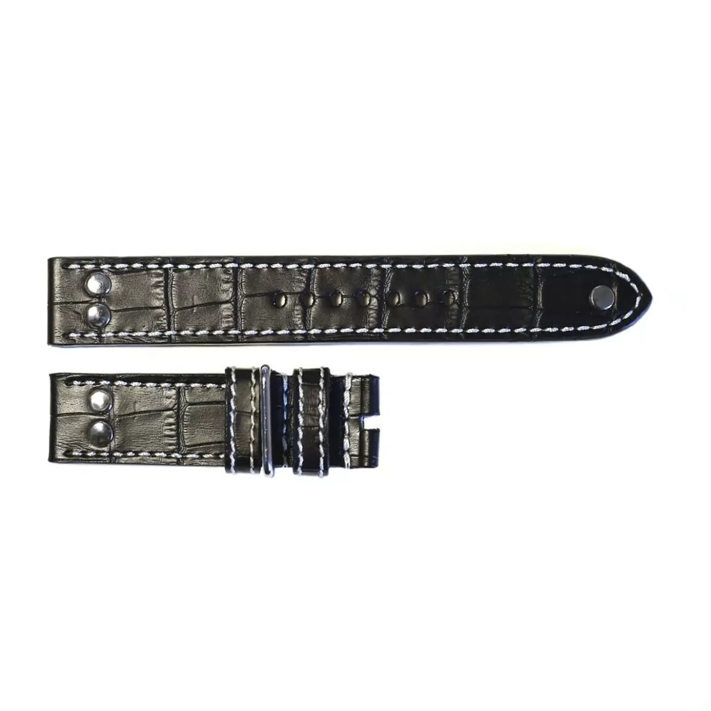 Pilotenband Zwart Met Croco Korrel Maat M^Steinhart Watches Sale