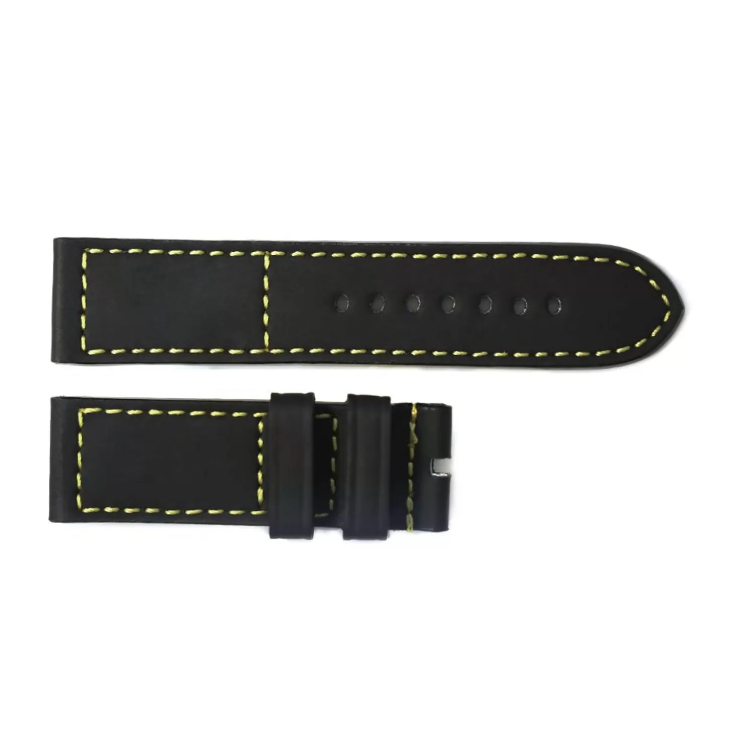 Rubberen Band Zwart Met Gele Stiksels Maat M^Steinhart Watches Outlet